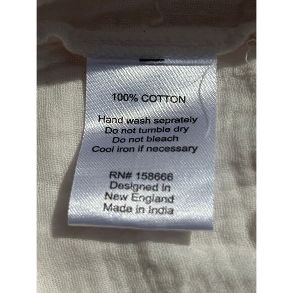 Uncharted Threads Raw Hem Shirt NEW Light Gauze Button Up L Boho Lagenlook - Picture 7 of 11